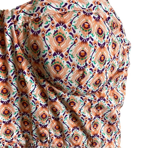 B.O.G. Collective Corset Mini Peacock Dress in Orange - Picture 4 of 6